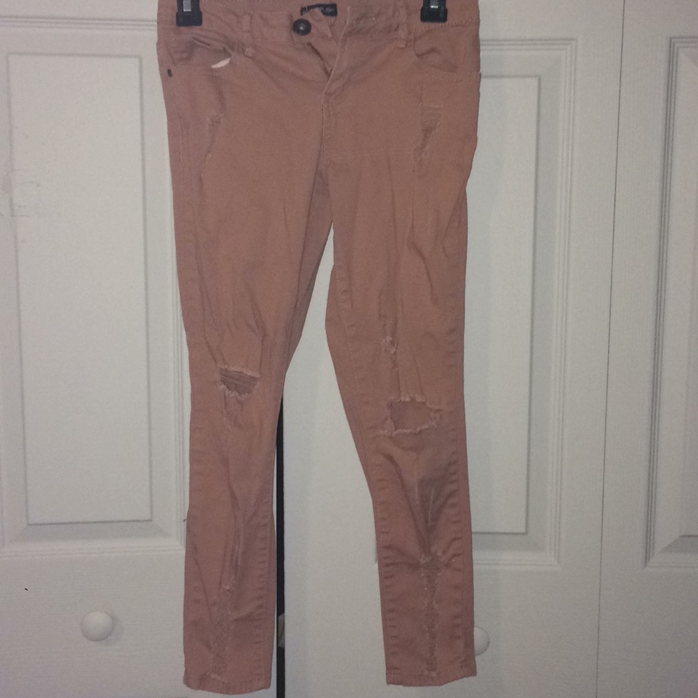 Silver crush ripped jeans